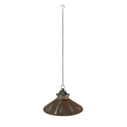 Gracie Oaks 14 Inch LED Chain Hanging Lamp Rustic Battery Operated